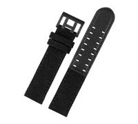 SSNAWBA Bracelet en cuir véritable et nylon compatible avec les montres Hamilton Khaki Field H760250/H77616533/H70605963 H68201993 20 mm 22 mm for homme.(Black black clasp,20mm)