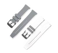 SSNAWBA Bracelet en silicone compatible avec Swatch X Blancpain co-marqué 22 mm Sport étanche hommes femmes en caoutchouc remplacer le bracelet de montre avec des outils(Grey white black)