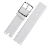 SSNAWBA Bracelets de montre compatibles avec CK K94231 K9423101, en cuir souple et résistant, for montre Calvin Klein 22 mm(White-silver)