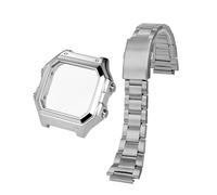 SSNAWBA Kit de conversion en métal AE1200 - Boîtier en acier 304 de qualité supérieure + lunette + joint en verre compatible avec Casio AE-1200WH Mod, accessoires de montre DIY(Silver cas- band)