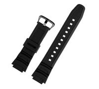 SSNAWBA Les Accessoires De Bracelet De Montre Sont Compatibles Avec La Montre Casio W-218h / F-108 AE1200 / 1000/1300 Bracelet De Montre En Silicone En Résine 18 Mm(Black Black Buckle)