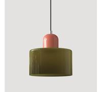 SSNCcNC 14, Lampe de salle à manger Nordique Moderne Lampe suspendue Verre Vintage Style français Chambre à coucher Table de chevet Design créatif E27 Salon Loft 15CM