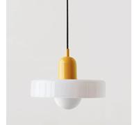 SSNCcNC 19, Lampe de salle à manger Verre Nordique Suspension Moderne/Vintage Lampe pendante Style français Chambre à coucher Table de chevet Design créatif E27 Salon 25CM