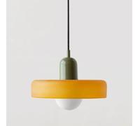 SSNCcNC 23, Lampe de salle à manger Verre Nordique Suspension Moderne/Vintage Lampe pendante Style français Chambre à coucher Table de chevet Design créatif E27 Salon 25CM