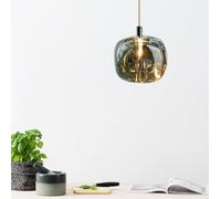 SSNCcNC B, LED Nordic Verre Table de chevet Lampe suspendue Design créatif Moderne Minimalisme Chambre à coucher Lampe de salle à manger Salon Loft 13 * 15CM