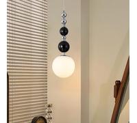 SSNCcNC B, Nordic Verre Chambre à coucher Lampe suspendue Design créatif Vintage Table de chevet Style français ModerneLampe de salle à manger Salon Loft 15 * 46CM