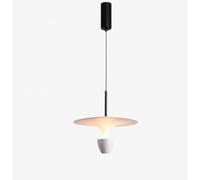 SSNCcNC Blanc, LED Moderne Lampe pendante Minimalisme Chambre à coucher Table de chevet Lampe suspendue Design créatif Lampe de salle à manger 12W Lumière neutre 4500K Loft
