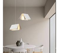 SSNCcNC Création Livre Lampe à suspension nordique Minimalisme Petits Lampe suspendue Moderne Le restaurant 1 flamme Chambre Lumière de lit E27 Escaliers Le salonL: 30 cm * H20CM,Blanc
