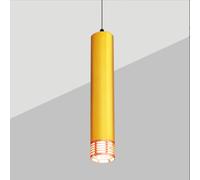SSNCcNC D'or,6 * 25cm, LED Minimalisme Lampe de salle à manger Moderne Cylindricité Suspension Table de chevet Suspension Lumière neutre 4500K Salon Chambre à coucher Escalier Loft