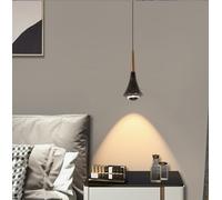 SSNCcNC D'or, LED Minimalism Modern Bedroom Bedside table Pendant light Creative design Dining room lamp 7W Warm light 3000K Living room Stairs loft 8.3 * 23CM