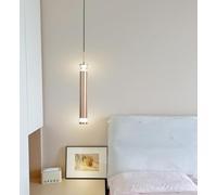 SSNCcNC D'or, LED Moderne Lampe pendante Design créatif Minimalisme Table de chevet Lampe pendante 7W Lumière neutre 4500K Chambre à coucher Chambre à coucher Escalier Loft Salle à manger