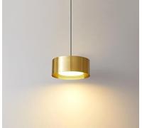 SSNCcNC D'or, LED Modernes Nordique Table de chevet Lampe suspendue Lampe pendante Lampe de table de salle à manger= Lumière chaude 3000K Minimalisme Lampes suspendues15*9CM