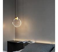 SSNCcNC LED 10W Cristal Luminaire Suspensions moderne chambre table de chevet lampe suspension Lumière chaude 3000K À l'intérieur décoration Créatif motif salon Ø13cm