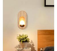 SSNCcNC LED Bois Appliques murales nordique Créatif personnalité Lampe de cheve À l'intérieur Applique Moderne De l'art Décoration Grenier chambre le salon étudier Escaliers G4 Liseuse