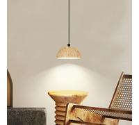 SSNCcNC LED Jaune Travertin Lampe suspendue Vintage Design créatif Bois Chambre à coucher Table de chevet Moderne Lampe de salle à manger Lampe tricolore Salon Loft