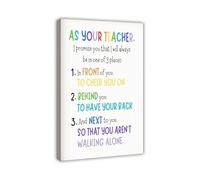 SSOPTMCB A Teachers Promise to You Canvas Poster Wall-Art for Classroom Decor Inspirational Gift for Students(Unframed,12x18inch(30x45cm))