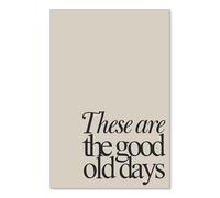 SSOPTMCB Black and White Inspirational Poster, These Are the Days, Retro Minimalist Canvas Print for Office Bedroom Decor(Framed,12x18inch(30x45cm))