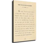 SSOPTMCB Classic Tale Canvas Prints Wall-Art The Velveteen Rabbit Quote Print Vintage Style Poster for Room Aesthetics Kitchen Living Room Bedroom Office