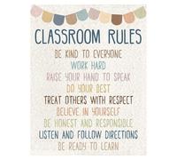 SSOPTMCB Classroom Community Poster Everyone is Welcome Rules for Inclusive Environment Elementary School Decor Teacher Resource(Unframed,12x18inch(30x45cm))