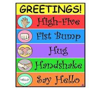 SSOPTMCB Classroom Decor Greetings Poster for Pediatrician Doctors Office Decor Back To School Supplies(Unframed,08x12inch(20x30cm))