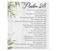 SSOPTMCB Faith-Based Bedroom Decor - Psalm 23 Inspirational Quote Print, Biblical Wall-Art for Christians, Relaxing Scripture Art (Framed,16x24inch(40x60cm))