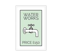 SSOPTMCB Funny Utility Bill Poster - Entrepreneur Humor Wall Art Print, Inspired by Classic Board Game for Home Office Game Room Man Cave Decor(Unframed,16x24inch(40x60cm))