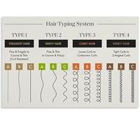 SSOPTMCB Hair Science Poster Texture Curl Pattern Chart with Care Insights Canvas Painting Art(Unframed,16x24inch(40x60cm))