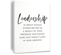 SSOPTMCB Inspirational Canvas Art for Office Leadership Quote Print Motivational Gift for Manager Supervisor(Framed,16x24inch(40x60cm))