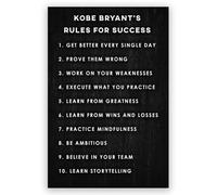 SSOPTMCB Inspirational Wall-Art Bundle - 10 Minimalist Success Quote Posters, Affirmation Prints for Office, School Counselor, Home Study or Bedroom(Framed,12x18inch(30x45cm))