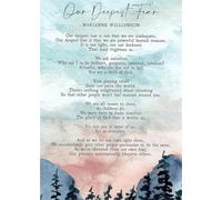 SSOPTMCB Marianne Williamson Our Deepest Fear Poem Poster, Inspirational Wall-Art for Home Office, Motivational Quote Print for Living Room & Bedroom Decor(Unframed,08x12inch(20x30cm))