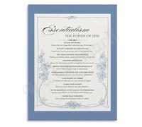 SSOPTMCB Minimalist Philosophy Poster Essentialism The Power of Less Quote for Focus Productivity Office Wall-Art(Unframed,08x12inch(20x30cm))