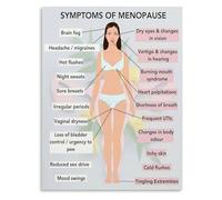 SSOPTMCB Modern Menopause Symptoms and Health Awareness Canvas Wall-Art A Full Guide Print for Room Decor(Unframed,12x18inch(30x45cm))