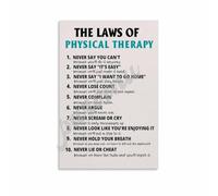 SSOPTMCB PT Professional Ethics Code Poster Canvas Wall-Art Physical Therapist Affirmation for Sports Medicine Clinic Waiting Area(Framed,16x24inch(40x60cm))