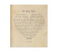 SSOPTMCB Retro Style Music Poster Vintage Wall-Art Romantic Gift for Wife Parents Wedding Anniversary Home Decor Classic Rock Theme(Unframed,12x18inch(30x45cm))