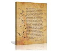 SSOPTMCB Thomas Merton “My Lord God” Canvas Print, Prayer Quote Wall Art, Spiritual Decor for Home, Monastery Inspired Gift, Catholic Christian Artwork(Unframed,16x24inch(40x60cm))