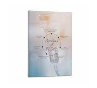 SSOPTMCB Vital Fluids Life Theme Art Canvas Poster for Science or Theme Space Conceptual Decor(Framed,08x12inch(20x30cm))