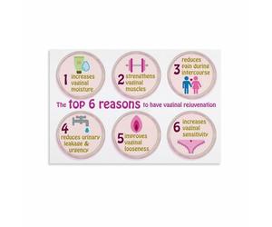 SSOPTMCB Women’s Intimate Wellness Information Chart Educational Poster Print for Gynecology Office Private Consultation Room Decor(Framed,08x12inch(20x30cm))
