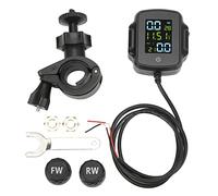 SSPP Moto, Système de Surveillance de la Pression des Pneus avec 2 Capteurs Externes, Capteur D'alarme de Pneu Automatique de Moteur TMPS pour Moto Scooter, Haute Précision
