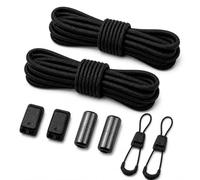 SSQJNG-E Kit de lacets compatible avec le système Quicklace de Salomon | Système de laçage rapide sans nœud pour chaussures de sport et outdoor, facile à ajuster, pour femme et homme