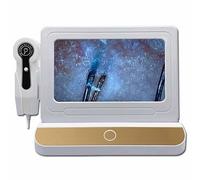 SSQUZA Analyseur De Cheveux De Diagnostic Peau,11 Pouces 50 X 200x,Type De Numérique,Microscope pour Cuir Chevelu,Follicule Pileux,Machine D'analyse De Peau pour La Maison,Salon De Beauté,Spa,Gold