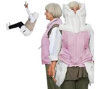 SSQUZA Gilet Airbag Antichute for Personnes âgées,Réutilisable Gilet Airbag for Protéger Les Personnes âgées des Chutes,Déclenchement L'airbag en 0,08 Seconde,avec Positionnement FemalePink-XXXL