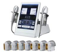 SSQUZA Machine Amincissante Corps Et Raffermissement Peau 7d Hifu, Machine Hifu Lifting du Visage Focalisée À Haute Intensité avec 7 Cartouches, Machine Beauté pour Perte Poids Et Lifting Visage