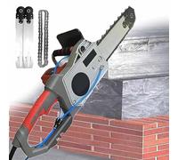 SSQUZA Tronçonneuse sans Balais,Tronçonneuse Électrique pour Béton 5800W/6800W,Découpeuse Murale À Chaîne Diamantée,Machine Découpe Rainures Murales Électriques Humides,Depth35cm