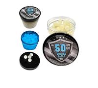 SSR 100 x Blue Night Vision Fluorescent Silicon Rubber Balls Paintballs Glowing in The Dark in 50 Cal. - Boules en Caoutchouc rougeoyantes en Bleu foncé