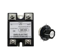 SSR-10VA SSR-25VA SSR-40VA SSR Relais à semi-conducteurs Régulateur de tension Sortie AC 380 V + potentiomètre pour régulateur de température PID (Solid State Relay, 40 A)