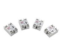 SSR -50DA/60DA/75DA contrôle cc AC SSR coque blanche relais à semi-conducteurs monophasé sans couvercle en plastique(SSR-80DA)