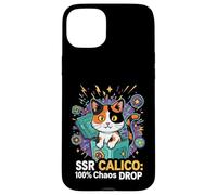 SSR Calico Cat 100% Chaos Drop Gacha Gaming Loot Box Coque pour iPhone 15 Plus