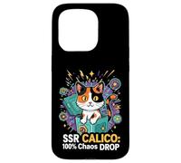 SSR Calico Cat 100% Chaos Drop Gacha Gaming Loot Box Coque pour iPhone 15 Pro