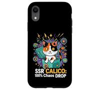 SSR Calico Cat 100% Chaos Drop Gacha Gaming Loot Box Coque pour iPhone XR