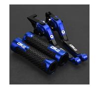 SSRSOANV Pour CBR400 NC17 NC19 NC22 NC23 NC29 NC30 NC31, poignées de guidon Leviers frein et d'embrayage réglables moto(Blue)